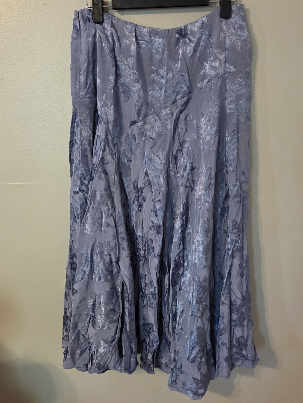 Soft Surroundings Women's Blue Claramay Boho Fairy Embroidered Midi Skirt. Sz M - Picture 3 of 8